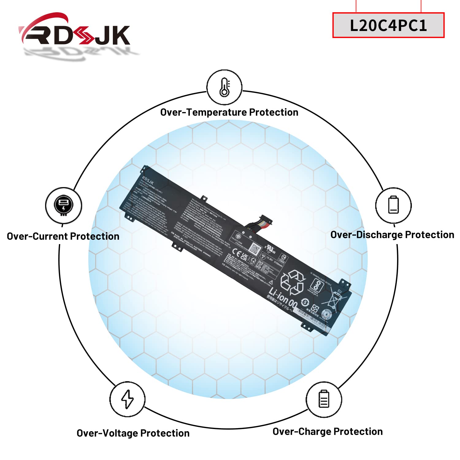 L20C4PC1 L20D4PC1 L20L4PC1 L20M4PC1 Laptop Battery for Lenovo